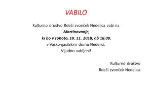 Martinovanje Nedelica